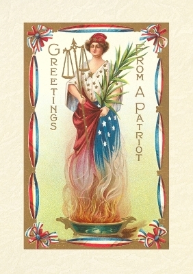 Vintage Lined Notebook Greetings from a Patriot, Columbia