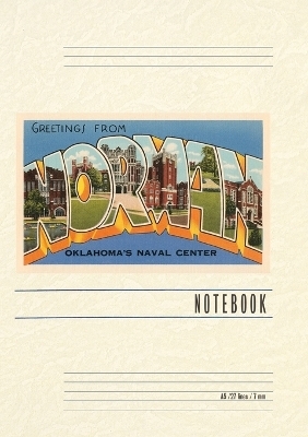 Vintage Lined Notebook Greetings from Norman