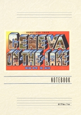 Vintage Lined Notebook Greetings from Geneva-on-the-Lake