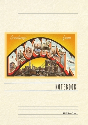 Vintage Lined Notebook Greetings from Brooklyn