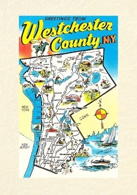 Vintage Lined Notebook Greetings from Westchester County