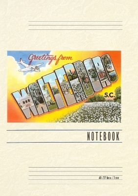 Vintage Lined Notebook Greetings from Waterboro