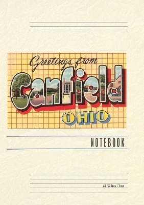 Vintage Lined Notebook Greetings from Canfield