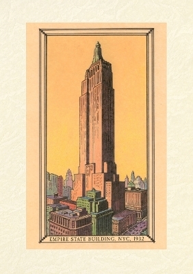 Vintage Lined Notebook Empire State Building, 1932, New York City