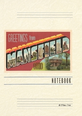 Vintage Lined Notebook Greetings from Mansfield