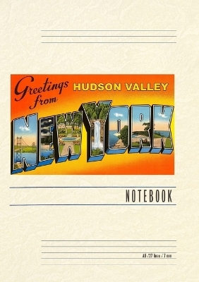 Vintage Lined Notebook Greetings from Hudson Valley