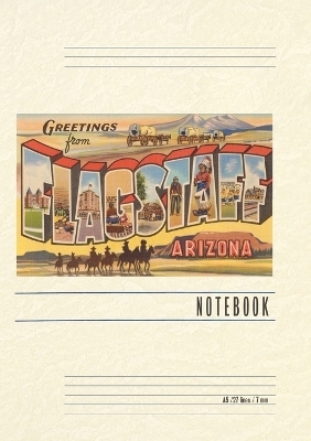 Vintage Lined Notebook Greetings from Flagstaff, Arizona