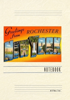 Vintage Lined Notebook Greetings from Rochester, New York