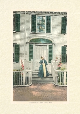 Vintage Lined Notebook Greetings from Cape May, New Jersey, Vintage Costume