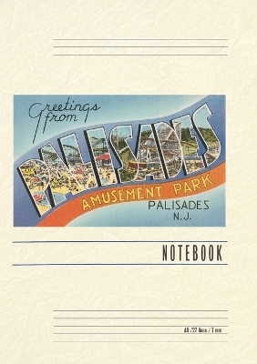 Vintage Lined Notebook Greetings from Palisades Park