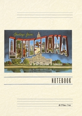 Vintage Lined Notebook Greetings from Louisiana