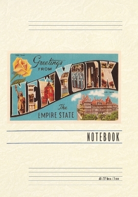 Vintage Lined Notebook Greetings from New York