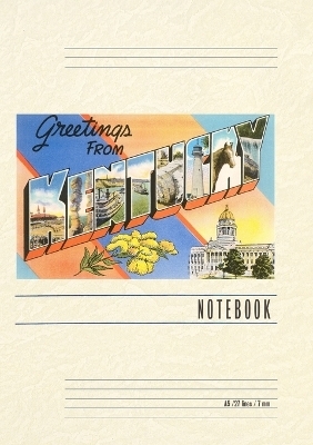 Vintage Lined Notebook Greetings from Kentucky