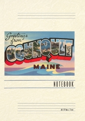 Vintage Lined Notebook Greetings from Ogunquit