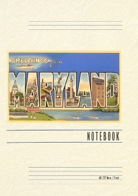 Vintage Lined Notebook Greetings from Maryland