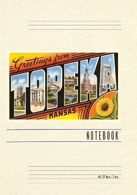 Vintage Lined Notebook Greetings from Topeka