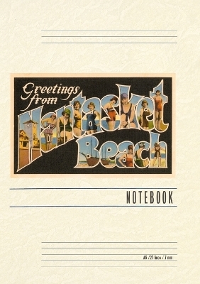 Vintage Lined Notebook Greetings from Nantasket Beach, Mass.