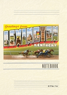 Vintage Lined Notebook Greetings from Lexington, Kentucky