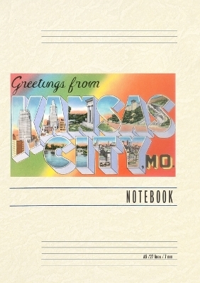 Vintage Lined Notebook Greetings from Kansas City