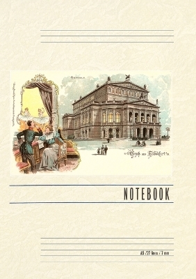 Vintage Lined Notebook Greetings from Frankfort Opera House