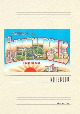 Vintage Lined Notebook Greetings from Indianapolis