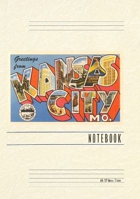 Vintage Lined Notebook Greetings from Kansas City