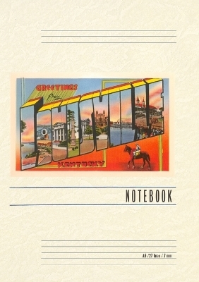 Vintage Lined Notebook Greetings from Louisville, Kentucky