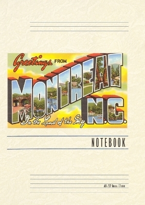 Vintage Lined Notebook Greetings from Montreat