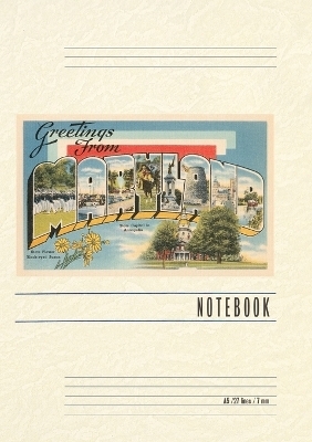 Vintage Lined Notebook Greetings from Maryland