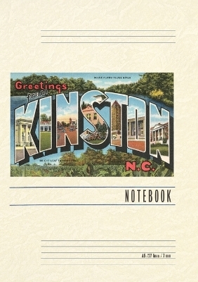 Vintage Lined Notebook Greetings from KIinston