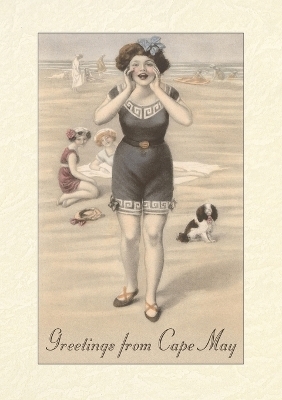 Vintage Lined Notebook Greetings from Cape May, New Jersey