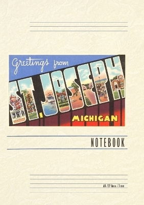 Vintage Lined Notebook Greetings from St. Joseph