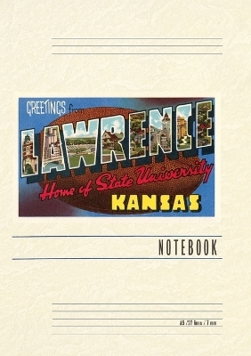 Vintage Lined Notebook Greetings from Lawrence