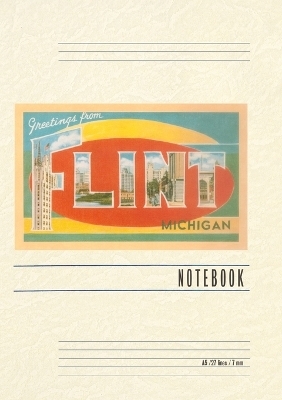 Vintage Lined Notebook Greetings from Flint