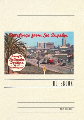 Vintage Lined Notebook Greetings from Los Angeles