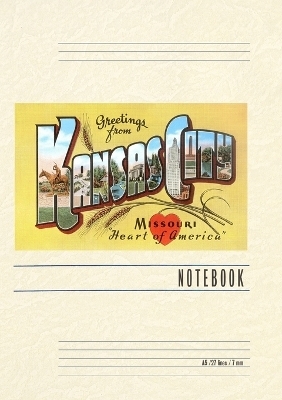 Vintage Lined Notebook Greetings from Kansas City