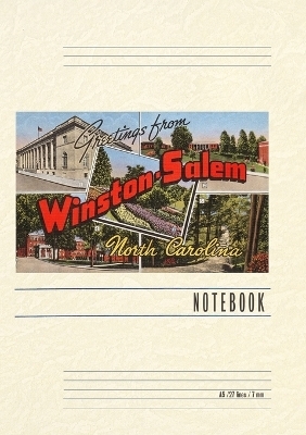 Vintage Lined Notebook Greetings from Winston-Salem