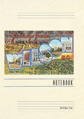 Vintage Lined Notebook Greetings from Wilson