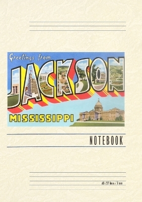 Vintage Lined Notebook Greetings from Jackson