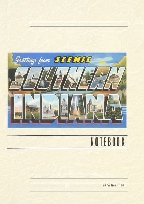 Vintage Lined Notebook Greetings from Scenic Southern Indiana