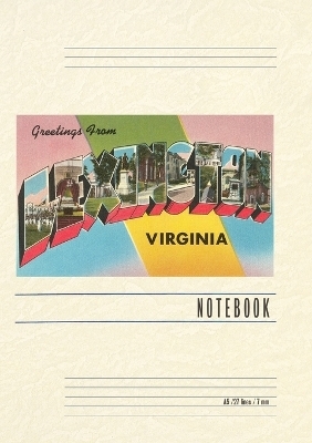 Vintage Lined Notebook Greetings from Lexington