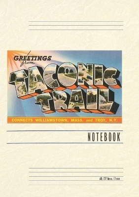 Vintage Lined Notebook Greetings from Taconic Trail