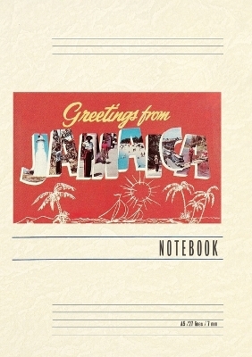 Vintage Lined Notebook Greetings from Jamaica