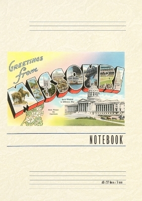 Vintage Lined Notebook Greetings from Missouri