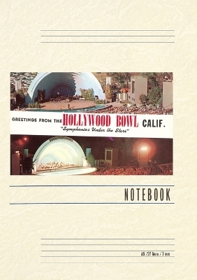 Vintage Lined Notebook Greetings from Hollywood Bowl, California