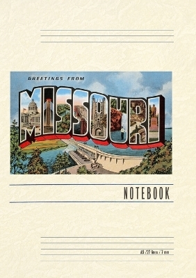 Vintage Lined Notebook Greetings from Missouri