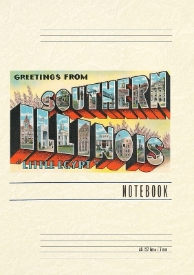 Vintage Lined Notebook Greetings from Southern Illinois, Little Egypt