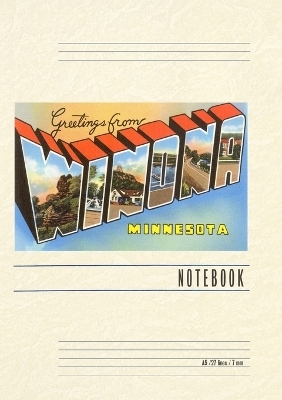 Vintage Lined Notebook Greetings from Winona