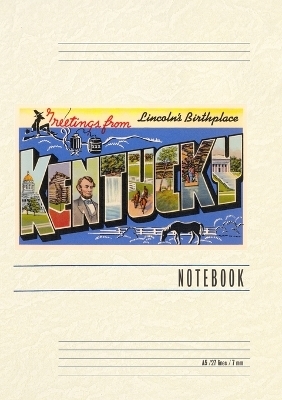 Vintage Lined Notebook Greetings from Kentucky