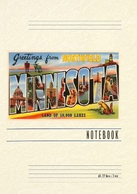 Vintage Lined Notebook Greetings from Northfield, Minnesota